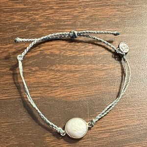 2 Pure Vida Adjustable Light Gray and Navy Cord Bracelet